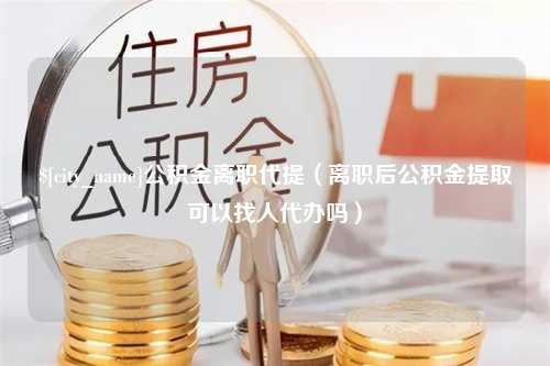 杭州公积金离职代提（离职后公积金提取可以找人代办吗）